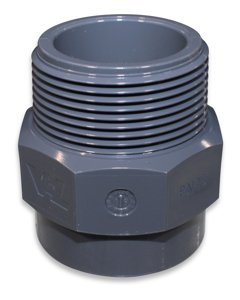 Gewindemuffe PVC AG 1 1/2" x IG 1 1/4" PN10